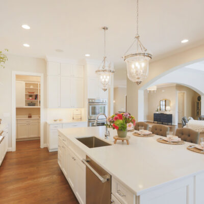 Kitchen with Custom Cabinetry and Walk-in Pantry