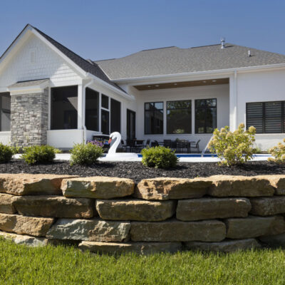 Rear View of Heartland Reserve Custom Home