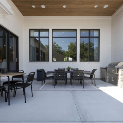 Grilling Station and Outdoor Dining Area