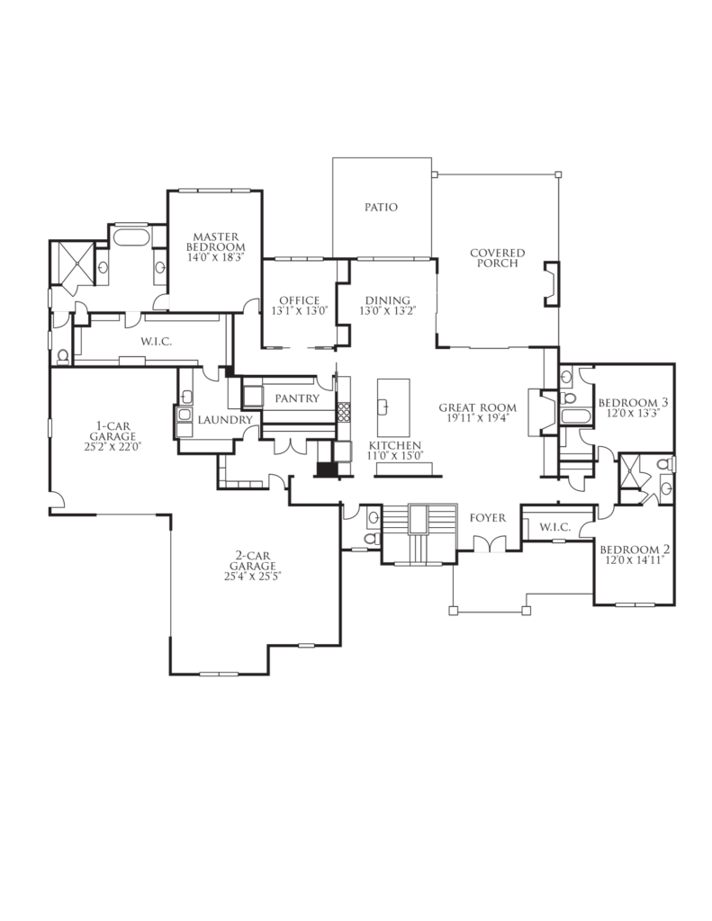 Stony Oaks First Floor Plan