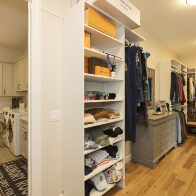 Walk-in Closet between the Laundry and Primary Bedroom