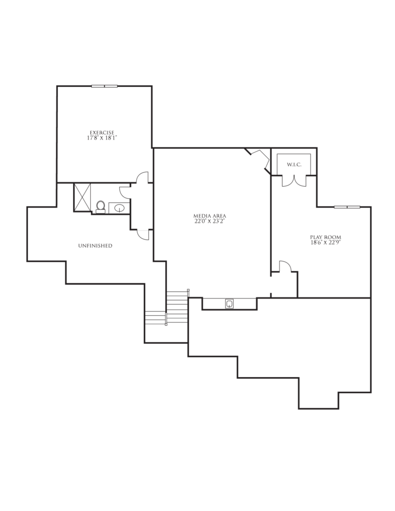 House of Peace Lower Level Floor Plan
