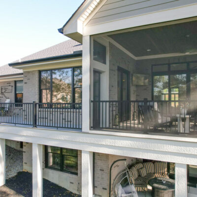 Large Porch with a Partial Screen-In Porch