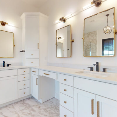 Primary Bathroom with His and Her Vanities