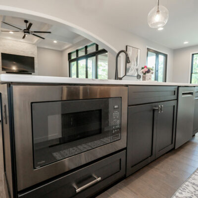 Modern Kitchen with Large Island with Seating