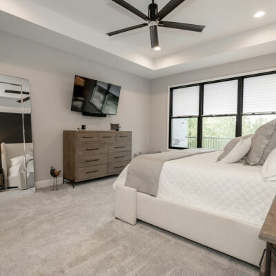 Primary Bedroom with Tray Ceiling