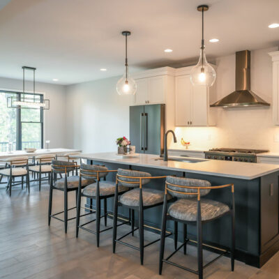 Modern Kitchen with Dining Area