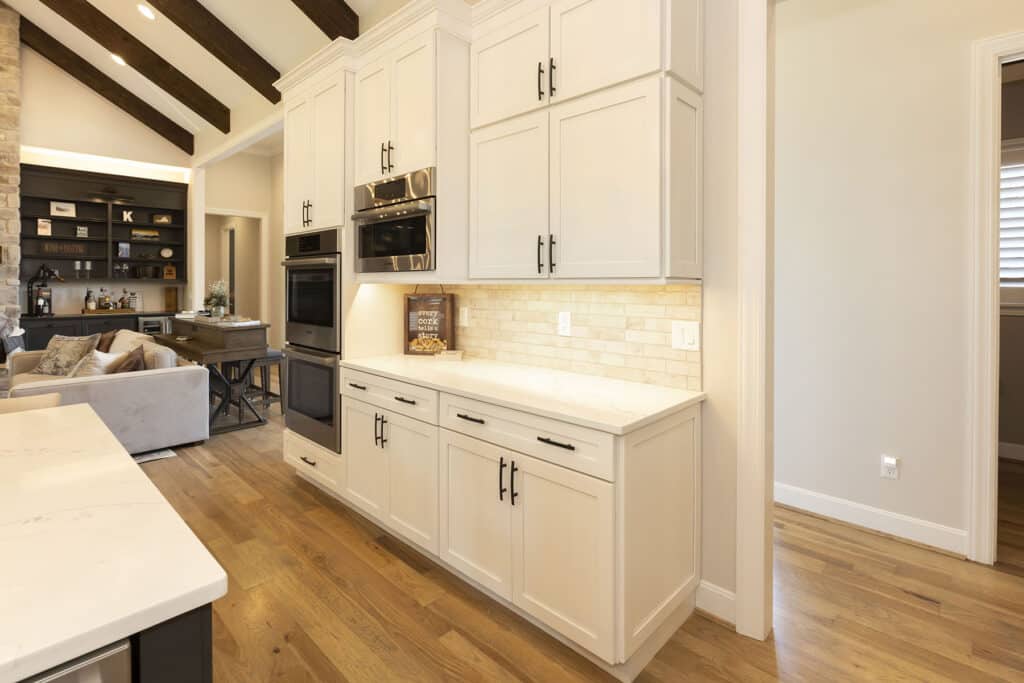 Custom Cabinetry with Double Oven and Microwave Oven