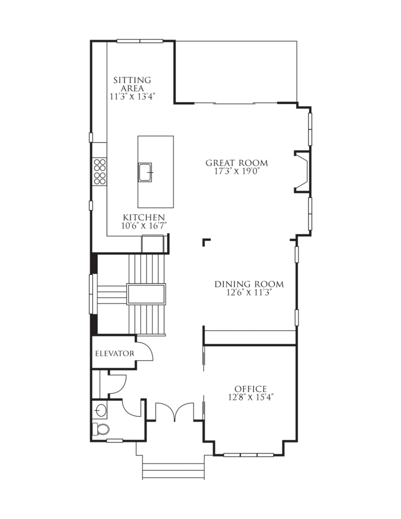 River Belle Row House Floor Plan