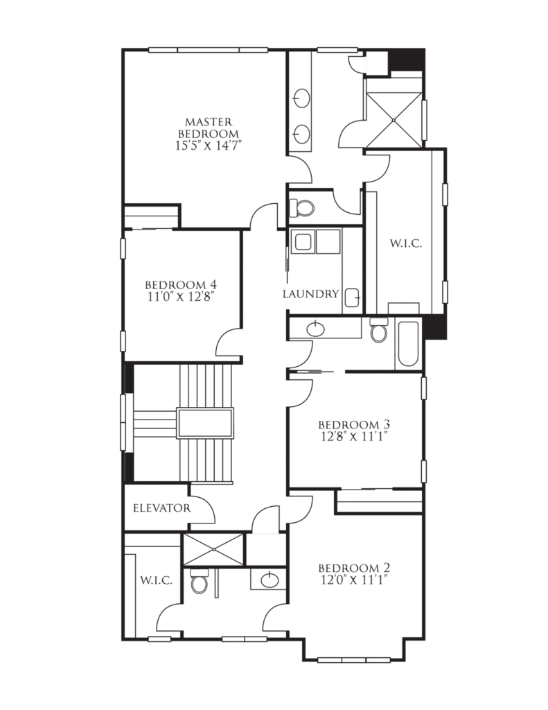River Belle Row House Floor Plan