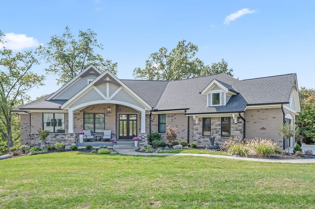 House of Tranquility, Modern Craftsman Ranch Custom Home Green Township, Ohio