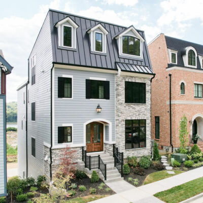 River Bell Row House Front Exterior