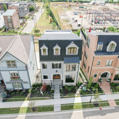 River Bell Row House Front Exterior