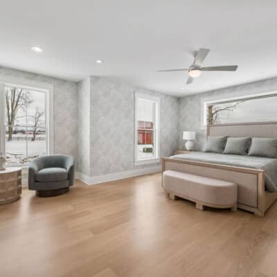 Secondary Bedroom with Full Bathroom and Custom Walk-in Closet and Seating Area