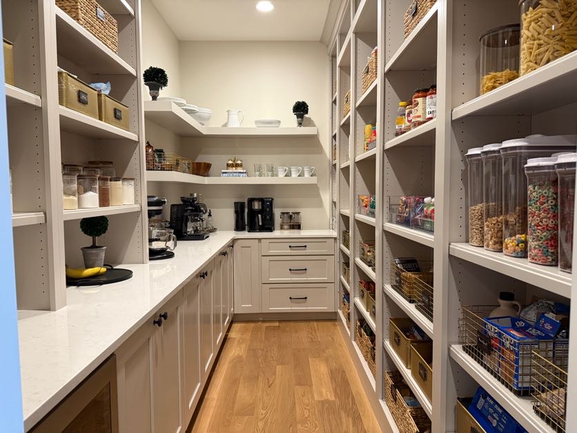 Walk-in pantry Heartland Haven Wieland Builders
