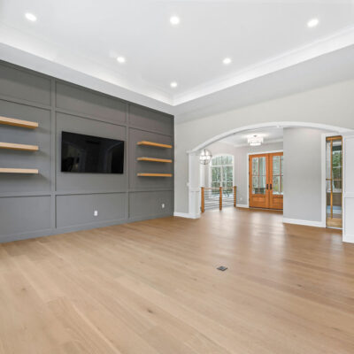 Arched Doorway to Great Room and Home Entry