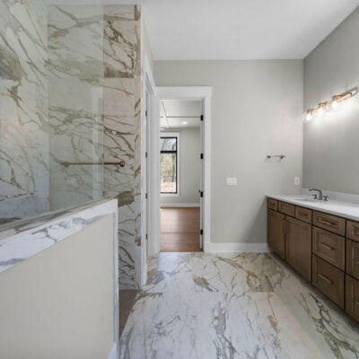 Double Vanity and Oversized Primary Bathroom Shower