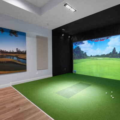 Two Level Golf Simulator Room