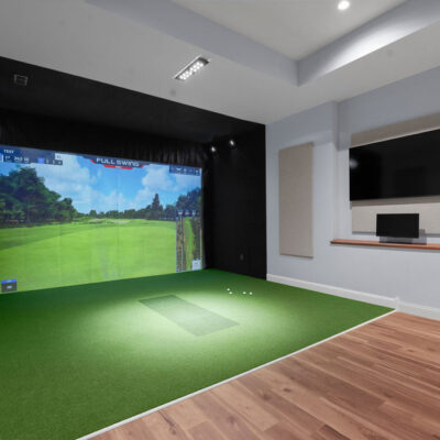 Two Level Golf Simulator Room
