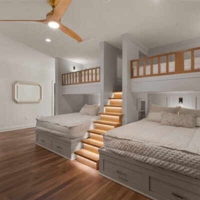 Bunkbed Room With Hidden Room and Full Bathroom Wieland Builders