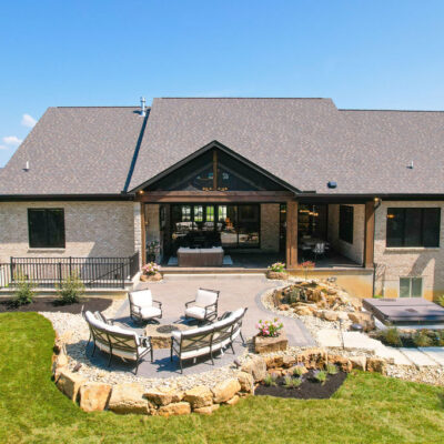 Rear outdoor living areas at Paxton Revival