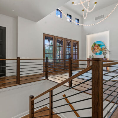 Entry With Niche For Artwork and Integrated Lighting
