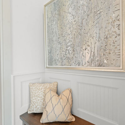 Custom Bench Between Walk-In Closet and Primary Bedroom