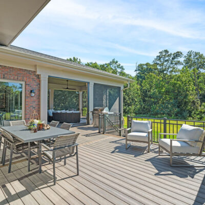 Sun Deck Off Screened In Porch With Pella Sliders From Primary Suite and Great Room
