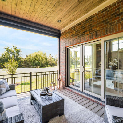 Cigar Porch With Electric Screen And Slider Door Off Home Office