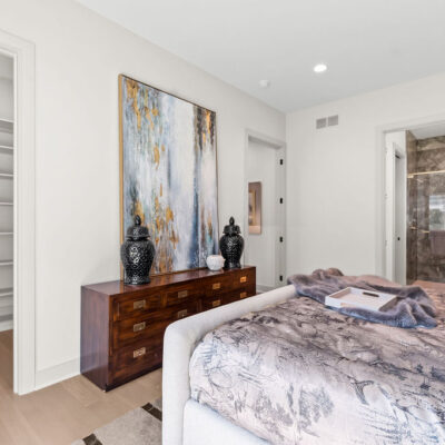 Guest Bedroom With Walk-in Closet and Full Bathroom on First Floor