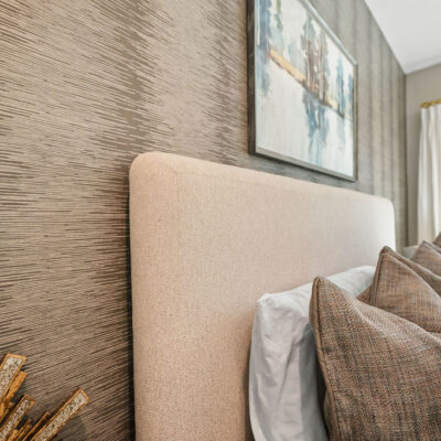 Wallpaper in Guest Bedroom