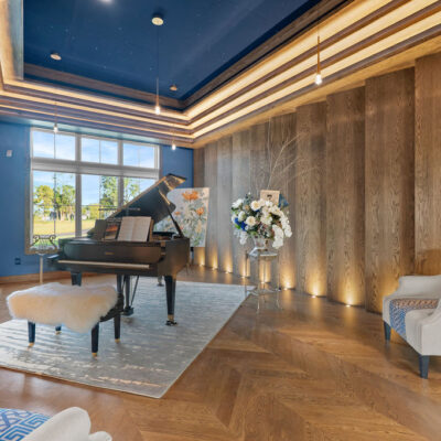 Acoustically Designed Piano Room In Custom Home