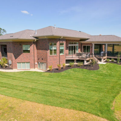 Screened In Porch with Fireplace and Sun Deck