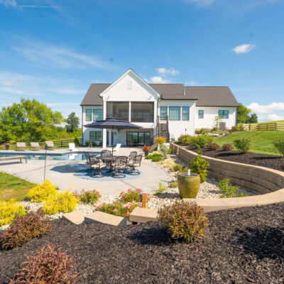 Modern Farmhouse with Pool and Covered Patio