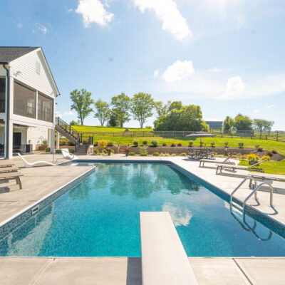 Modern Farmhouse with Pool and Covered Patio